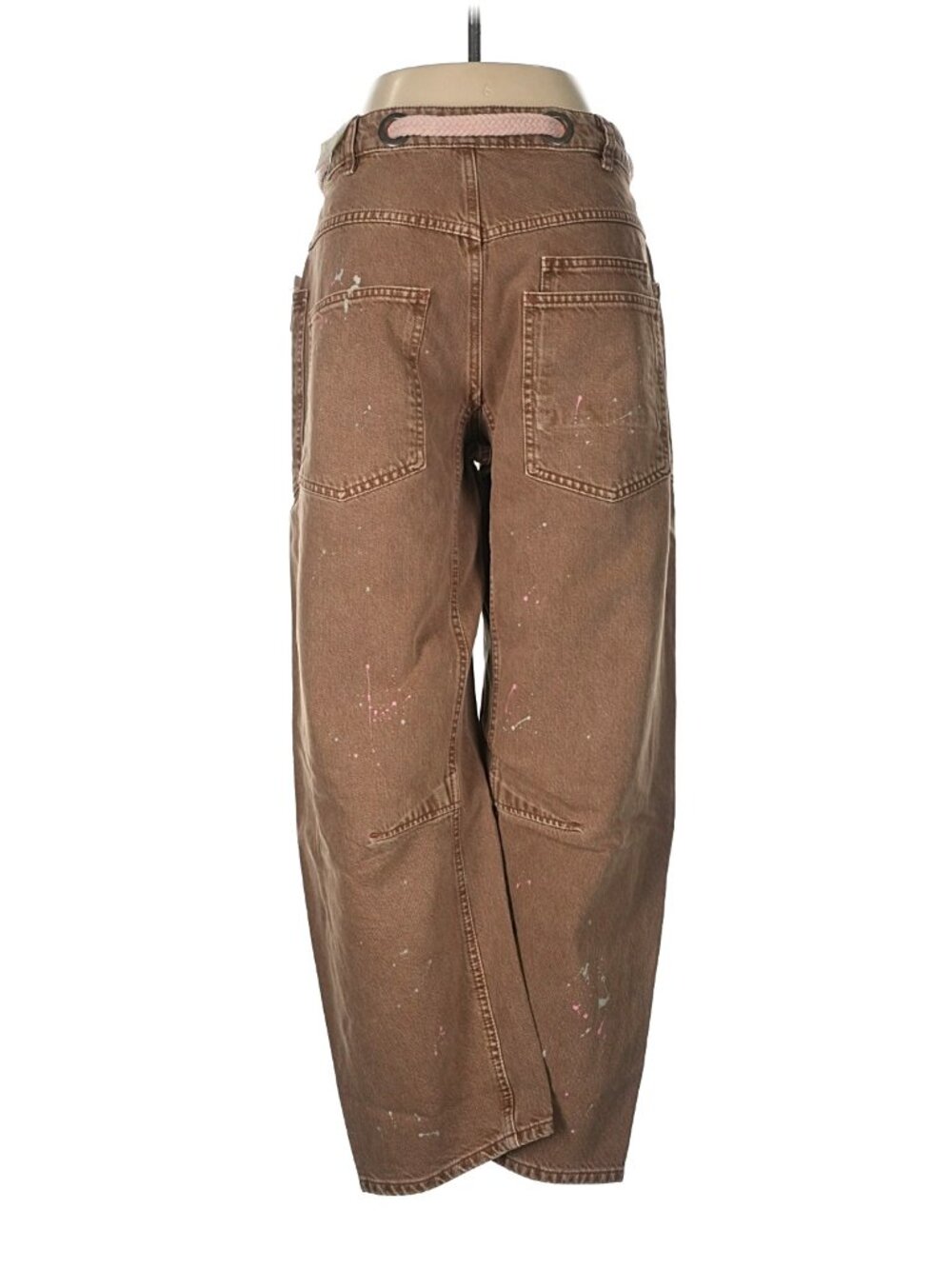 We The Free Brown Patchwork Utility Jeans - Picture 12 of 12